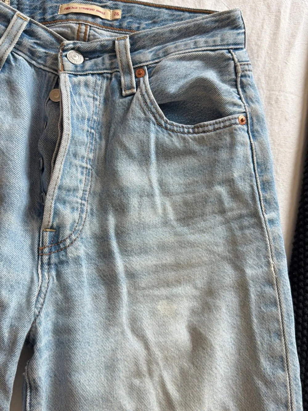 Levi’s High Rise Ribcage Straight Ankle Jeans Size 26